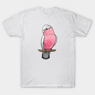 Bird - Rose-Breasted Cockatoo - Crest Down T-Shirt